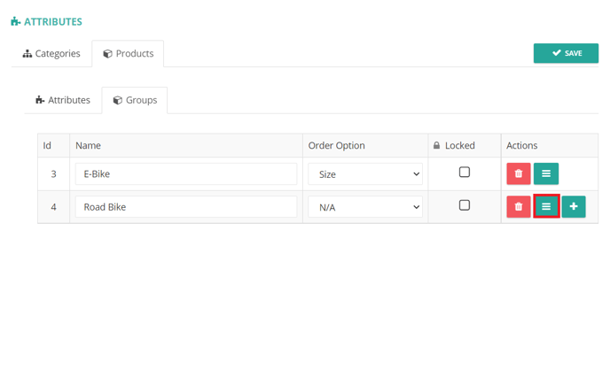 add attributes to group