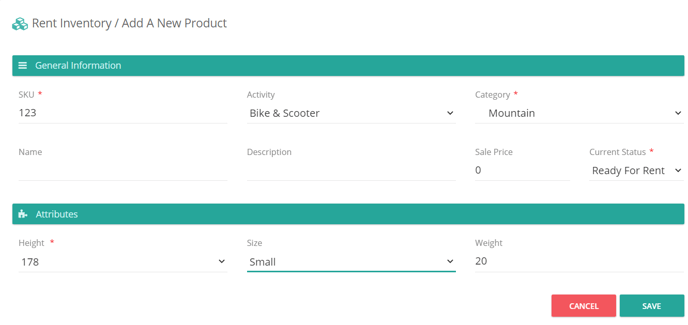 attributes to product